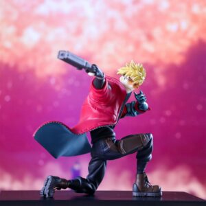 Figura Pop Up Parade de Vash the Stampede (12.5 cm) de Trigun, disponible en Minami Shop. Figura de anime con detalles precisos y una pose dinámica, capturando el estilo característico del pistolero.