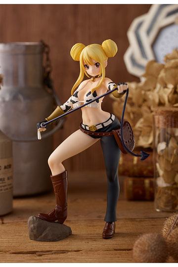 Figura Pop Up Parade de Lucy Heartfilia en Forma Taurus (17 cm) de Fairy Tail, disponible en Minami Shop. Figura de anime con detalles precisos y una pose dinámica, capturando la transformación mágica de Lucy.