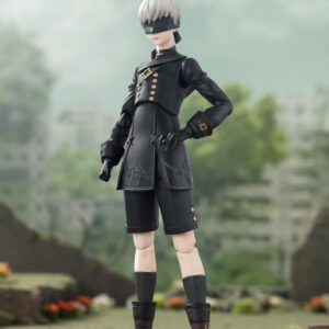 Figura de 9S de Tamashii Nations S.H. Figuarts, 14,5 cm, con varias partes intercambiables y accesorios de 'Nier: Automata