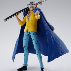 Figura S.H. Figuarts de Trafalgar Law de One Piece (16 cm), disponible en Minami Shop. Figura de anime detallada y articulada con accesorios intercambiables, que captura la esencia de Trafalgar Law.