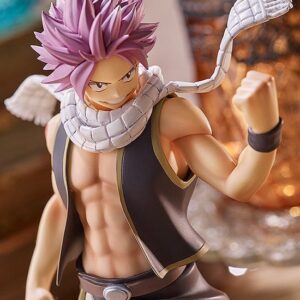 Figura Pop Up Parade de Natsu Dragneel (17 cm) del Gran Juego de Magia de Fairy Tail, disponible en Minami Shop. Figura de anime con detalles precisos y pose dinámica, capturando la esencia del dragón slayer en acción.