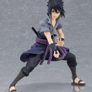 Figura Pop Up Parade de Sasuke Uchiha (17 cm) de Naruto Shippuden, disponible en Minami Shop. Figura de anime con detalles meticulosos y una pose dinámica, capturando la presencia formidable del ninja.