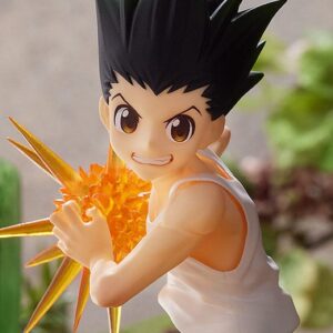 Figura Pop Up Parade de Gon Freecss (12.5 cm) de Hunter x Hunter, disponible en Minami Shop. Figura de anime con detalles precisos y una pose dinámica, mostrando el entusiasmo del joven cazador.