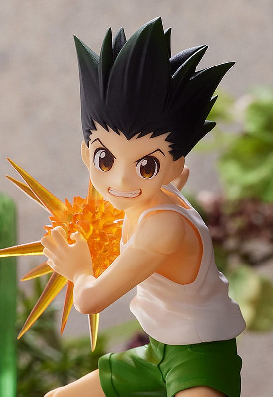 Figura Pop Up Parade de Gon Freecss (12.5 cm) de Hunter x Hunter, disponible en Minami Shop. Figura de anime con detalles precisos y una pose dinámica, mostrando el entusiasmo del joven cazador.