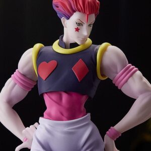 Figura Pop Up Parade de Hisoka (16 cm) de Hunter x Hunter, disponible en Minami Shop. Figura de anime con detalles precisos y una pose dinámica, capturando la presencia única del personaje.