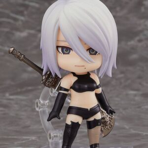 Figura Nendoroid de A2 con cabello corto (10 cm), de NieR: Automata. Detalles y accesorios de alta calidad para coleccionistas.