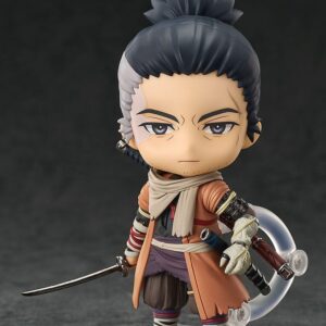 Figura Nendoroid Sekiro de "Sekiro: Shadows Die Twice" con Kusabimaru, espada mortal, funda y efecto de muerte (10 cm).