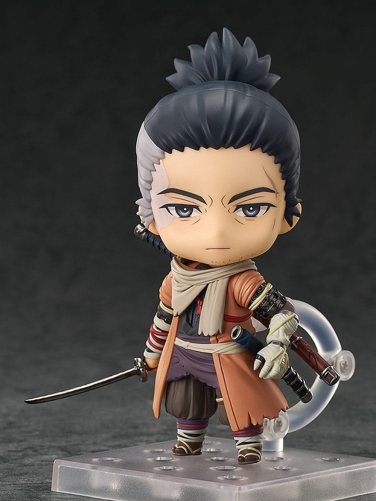 Figura Nendoroid Sekiro de "Sekiro: Shadows Die Twice" con Kusabimaru, espada mortal, funda y efecto de muerte (10 cm).