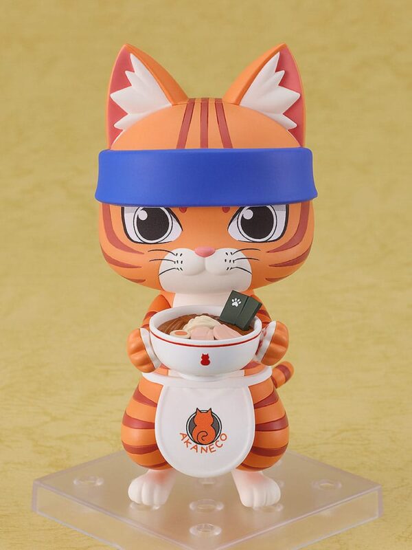 Figura Nendoroid de Bunzo de 10 cm de Red Cat Ramen, con placas faciales intercambiables y bol de ramen. minami shop