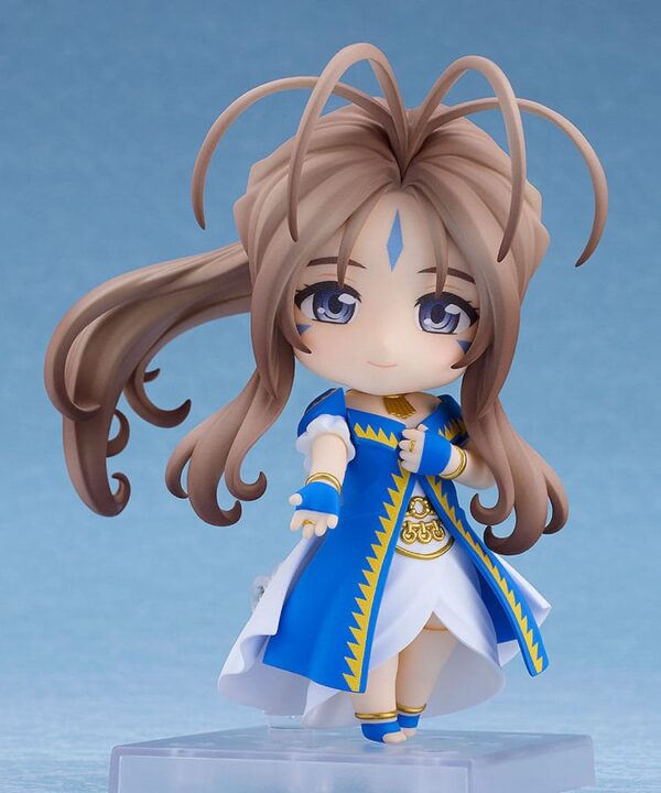 Figura Nendoroid de Belldandy de 10 cm basada en 'Oh My Goddess!', con placas faciales intercambiables y accesorios."