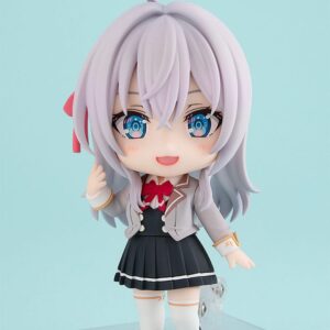 Figura Nendoroid Alisa Mikhalovna Kujo de Alya Sometimes Hides Her Feelings in Russian (10 cm). Incluye placas faciales, piezas de bocadillos y partes para poses.