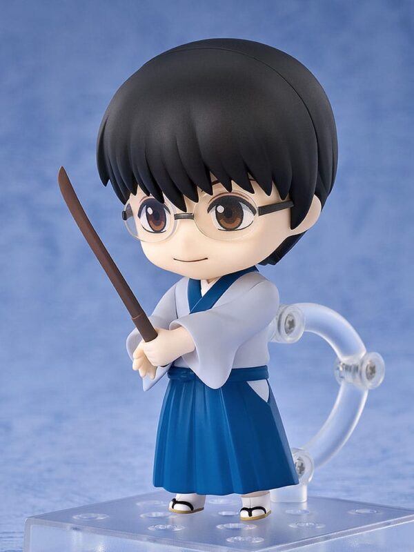 "Figura Nendoroid Shinpachi Shimura 10 cm de Gintama en Minami Shop, con accesorios intercambiables y gafas icónicas."