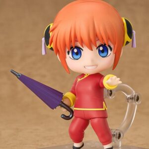 Figura Nendoroid Kagura 10 cm de Gintama en Minami Shop, con sombrilla y accesorios intercambiables.