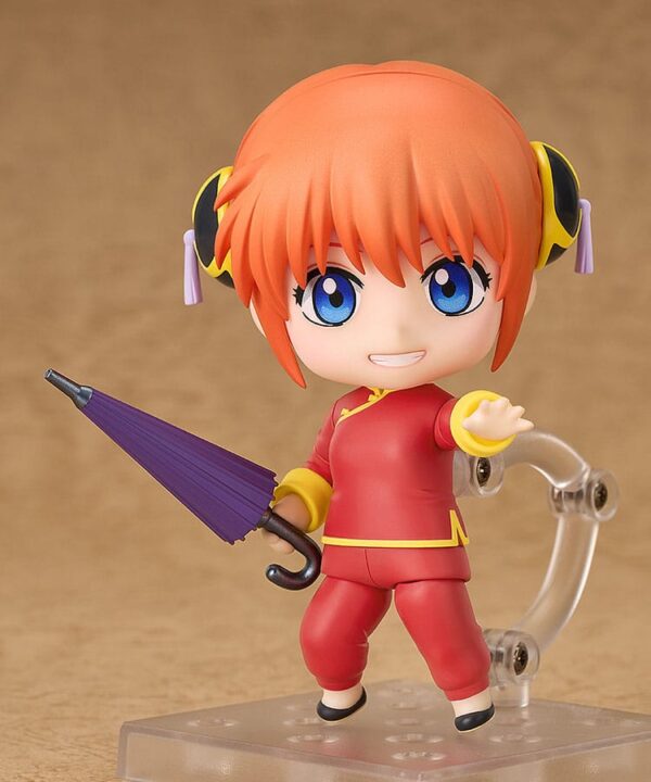 Figura Nendoroid Kagura 10 cm de Gintama en Minami Shop, con sombrilla y accesorios intercambiables.