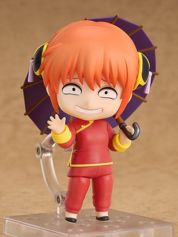 Figura Nendoroid Kagura 10 cm de Gintama en Minami Shop, con sombrilla y accesorios intercambiables."