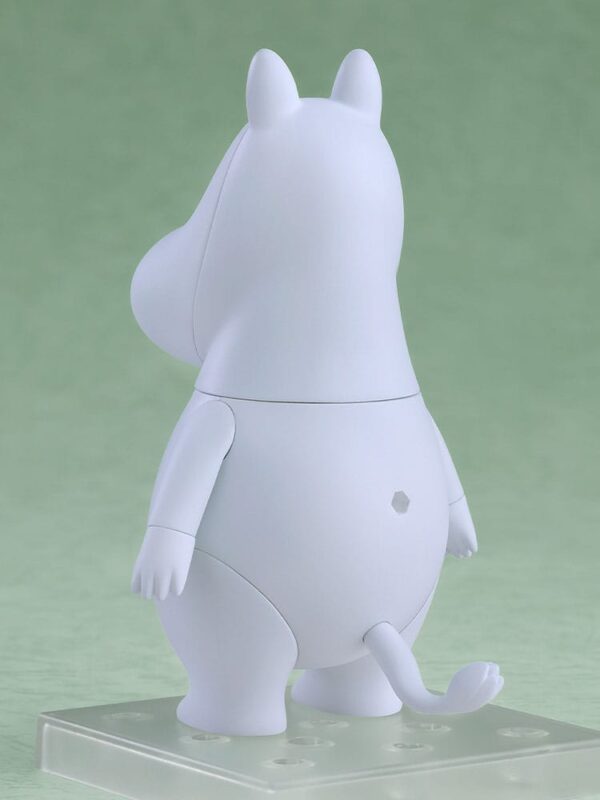 Figura Nendoroid de Moomin de 9 cm, anime 'Moomin'. Incluye 2 caras opcionales, concha y piezas para diferentes poses