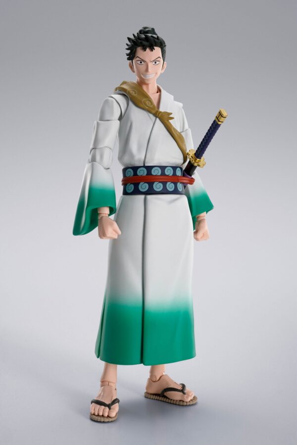 igura de Ryuma de Tamashii Nations, de 15,5 cm, basada en "Monsters", con espadas, expresiones faciales y accesorios.