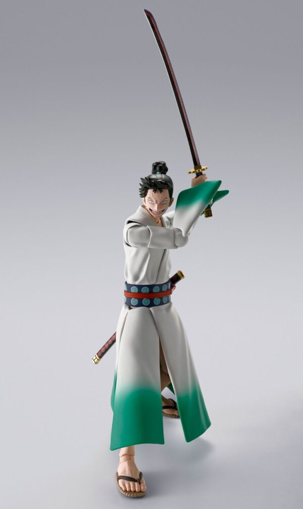 igura de Ryuma de Tamashii Nations, de 15,5 cm, basada en "Monsters", con espadas, expresiones faciales y accesorios.