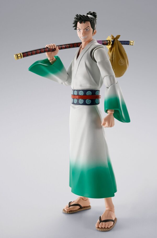 igura de Ryuma de Tamashii Nations, de 15,5 cm, basada en "Monsters", con espadas, expresiones faciales y accesorios.