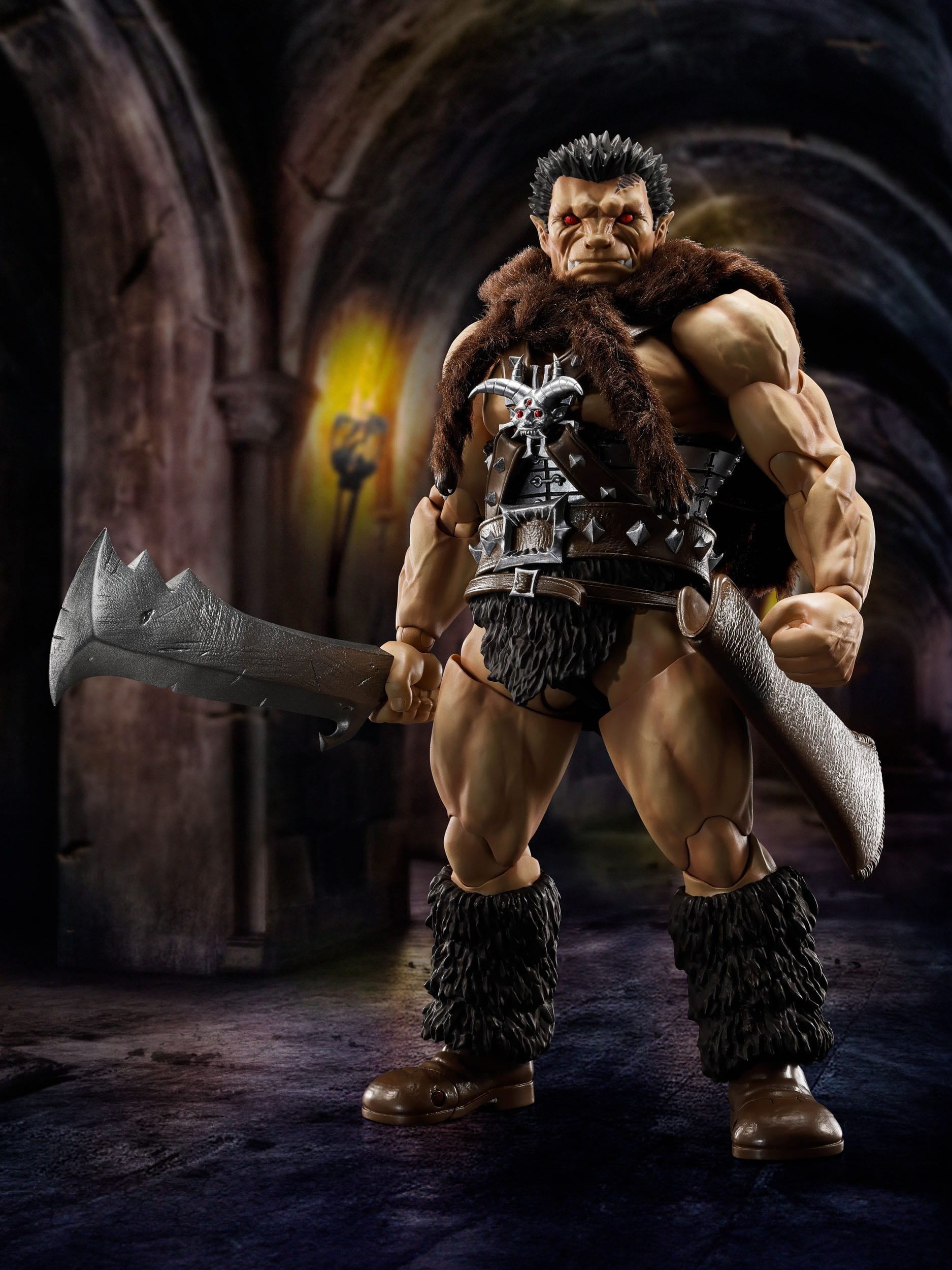 Figura Premium Bandai Nosferatu Zodd de Berserk en Minami Shop, 20 cm, con espada, hacha y capa flexible.