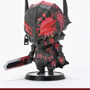 Minifigura Cutie1 PVC Guts Berserker Armor Fase 3 Bloody Ver. 12 cm. Figura de Guts en su armadura sangrienta, con detalles realistas y estilo "chibi".