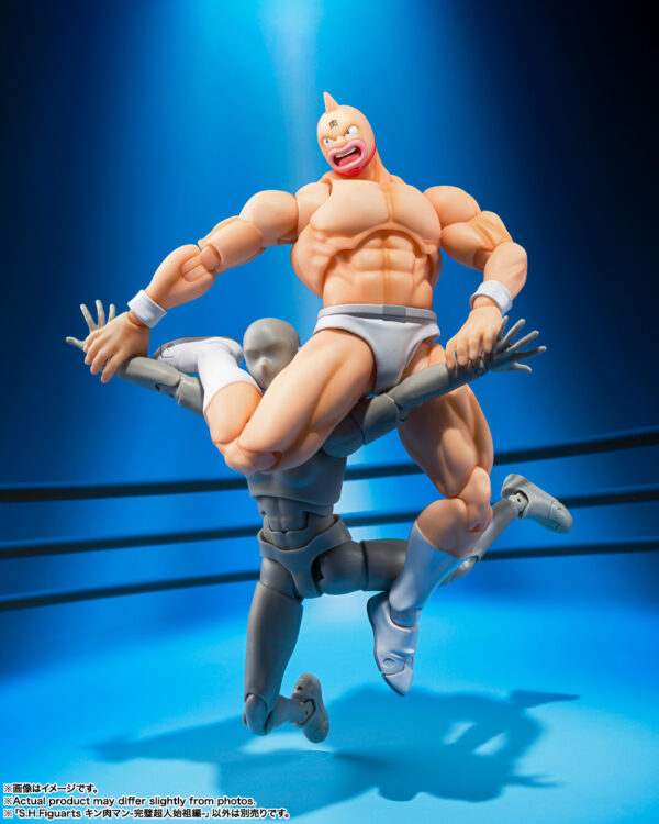 Figura de Kinnikuman -Perfect Origin Arc- S.H. Figuarts de Tamashii Nations, basada en "Kinnikuman Perfect Origin Arc", disponible en Minami Shop con accesorios intercambiables.