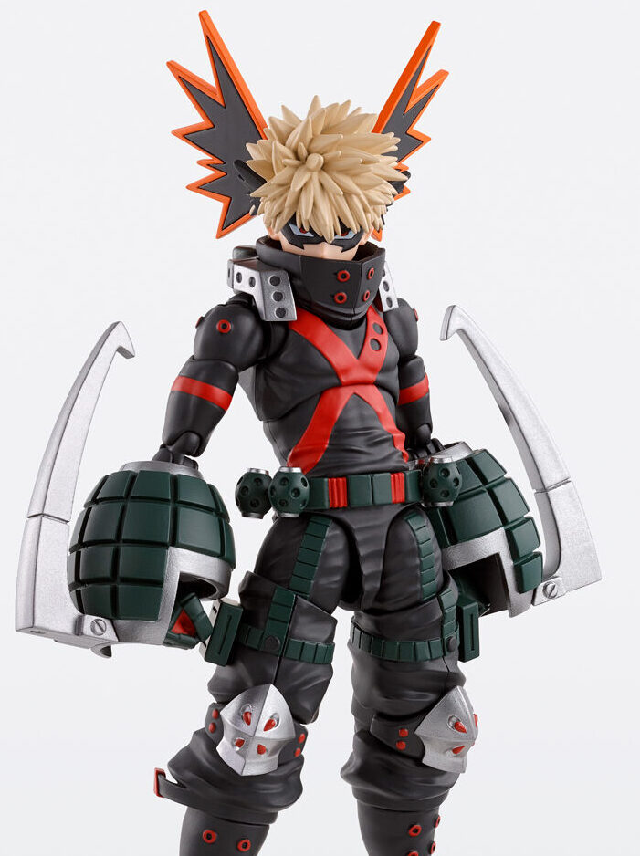 Figura de Katsuki Bakugo S.H. Figuarts de Tamashii Nations, basada en "My Hero Academia", disponible en Minami Shop con manos, expresiones faciales y efectos de explosión. minami shop pre-venta