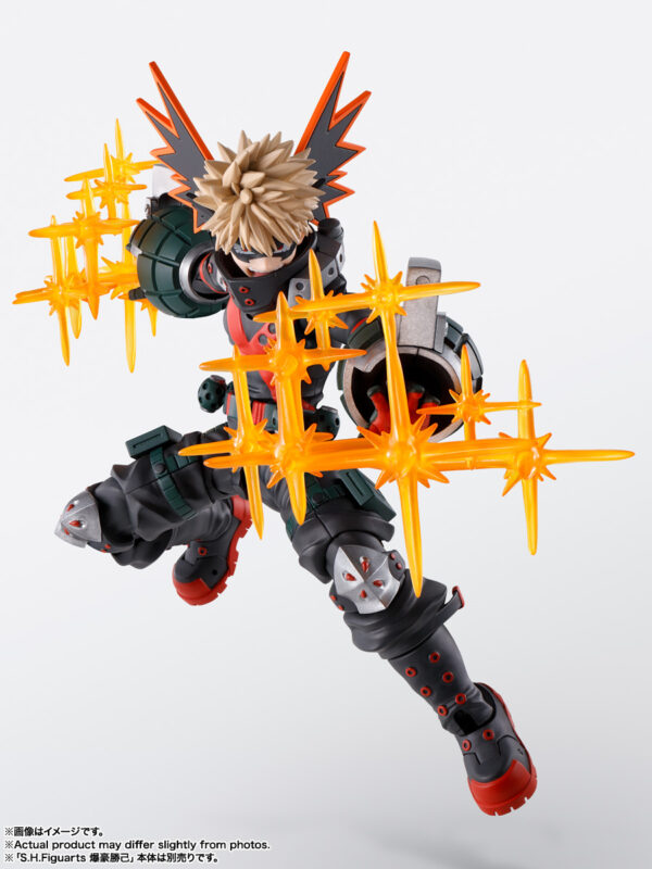 Set de piezas opcionales para figuras de Izuku Midoriya y Katsuki Bakugo S.H. Figuarts de Tamashii Nations, disponible en Minami Shop. Incluye manos, efectos y equipo Strafe Panzer.