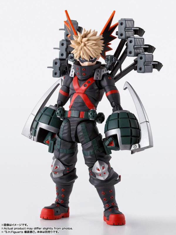 Set de piezas opcionales para figuras de Izuku Midoriya y Katsuki Bakugo S.H. Figuarts de Tamashii Nations, disponible en Minami Shop. Incluye manos, efectos y equipo Strafe Panzer.