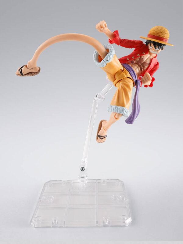 Set de partes opcionales para la figura de Monkey D. Luffy -Romance Dawn- S.H. Figuarts de Tamashii Nations, disponible en Minami Shop. Incluye brazos y piernas extensibles, efectos y sombrero de paja.