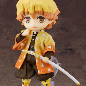 Figura Nendoroid de Zenitsu Agatsuma de Kimetsu no Yaiba: Demon Slayer, 14 cm, con 2 rostros intercambiables y accesorios para personalización.