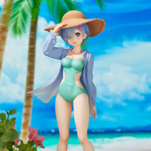 Figura de Rem Summer Vacation Ver. de 21 cm de Re. Incluye traje de baño veraniego y base para exposición. Fabricada en PVC por SEGA.