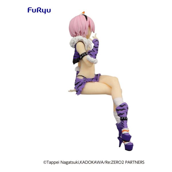 Figura Ram Demon Costume Ver. de 16 cm de Re: Zero, hecha por Furyu. Incluye base para exposición y traje detallado de demonio.