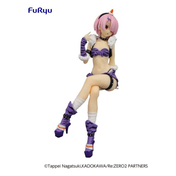 Figura Ram Demon Costume Ver. de 16 cm de Re: Zero, hecha por Furyu. Incluye base para exposición y traje detallado de demonio.