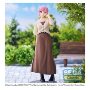 Figura de Ichika Nakano The Last Festival 22 cm - The Quintessential Quintuplets SPM, hecha en PVC, con base para exposición.