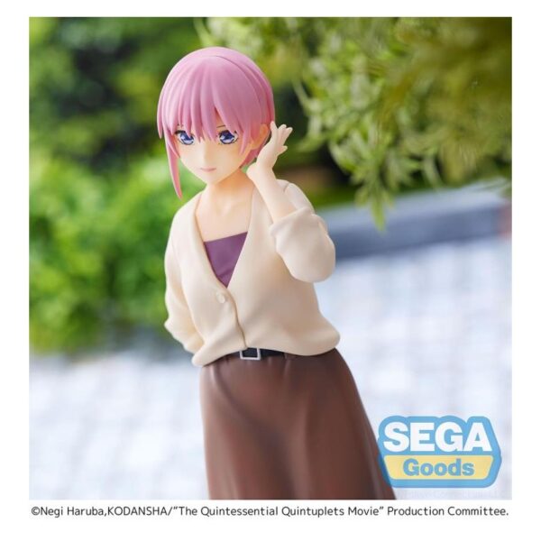 Figura de Ichika Nakano The Last Festival 22 cm - The Quintessential Quintuplets SPM, hecha en PVC, con base para exposición.