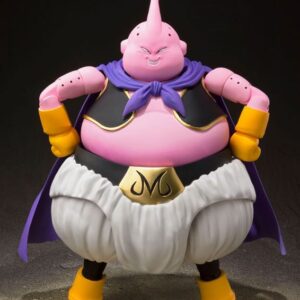 Figura Majin Boo Good Version de Dragon Ball Z, de 18 cm, con accesorios intercambiables y tableta de chocolate.