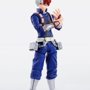 Figura de Shoto Todoroki de 15 cm basada en My Hero Academia, colección S.H. Figuarts de Tamashii Nations. Incluye efectos y accesorios.