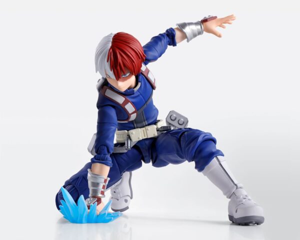 Figura de Shoto Todoroki de 15 cm basada en My Hero Academia, colección S.H. Figuarts de Tamashii Nations. Incluye efectos y accesorios.