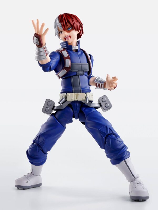 Figura de Shoto Todoroki de 15 cm basada en My Hero Academia, colección S.H. Figuarts de Tamashii Nations. Incluye efectos y accesorios.