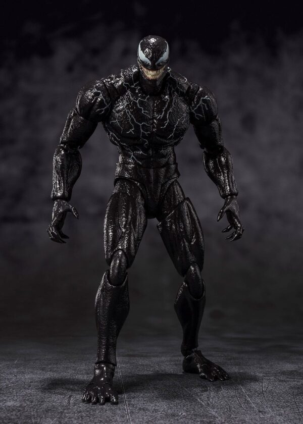 Figura de Venom (19 cm) basada en "Venom: The Last Dance" (2024), colección S.H. Figuarts de Tamashii Nations con accesorios y detalles impresionantes