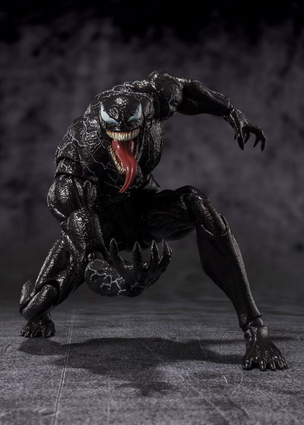 Figura de Venom (19 cm) basada en "Venom: The Last Dance" (2024), colección S.H. Figuarts de Tamashii Nations con accesorios y detalles impresionantes