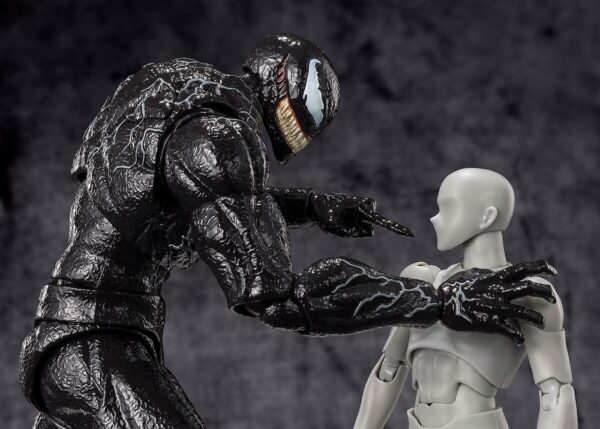 Figura de Venom (19 cm) basada en "Venom: The Last Dance" (2024), colección S.H. Figuarts de Tamashii Nations con accesorios y detalles impresionantes